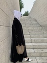 BLACK in BLACK VELVET BISHT