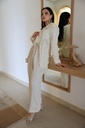 E3 OFFWHITE CROP PRINTED BLAZER
