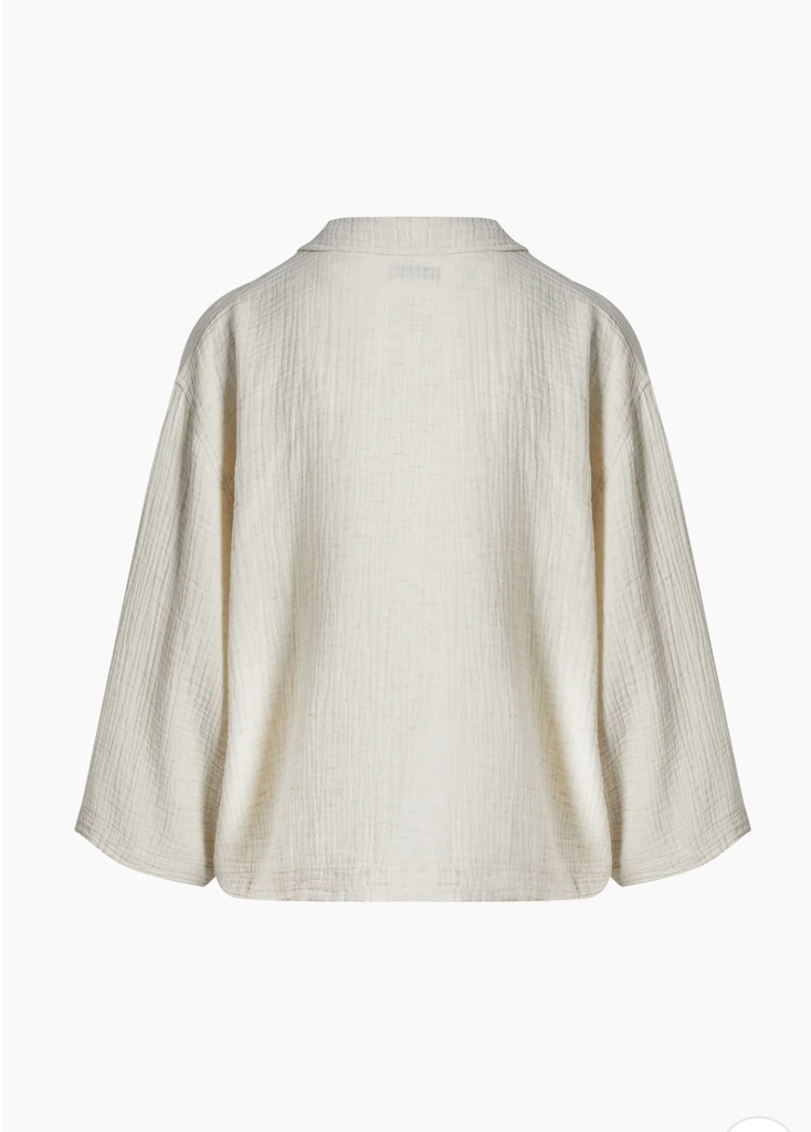 TU-CRINKLE BEIGE  SHIRT