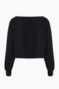 TU- BLACK CROP BLOUSE