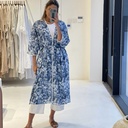 OCEAN BLUE BISHT