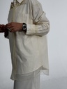 01-BUTTER MESH SHIRT