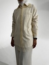 01-BUTTER MESH SHIRT