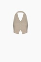 TU-LINEN NATURAL WAISTCOAT