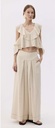 TU-NATURAL LINEN FRILLED BLOUSE