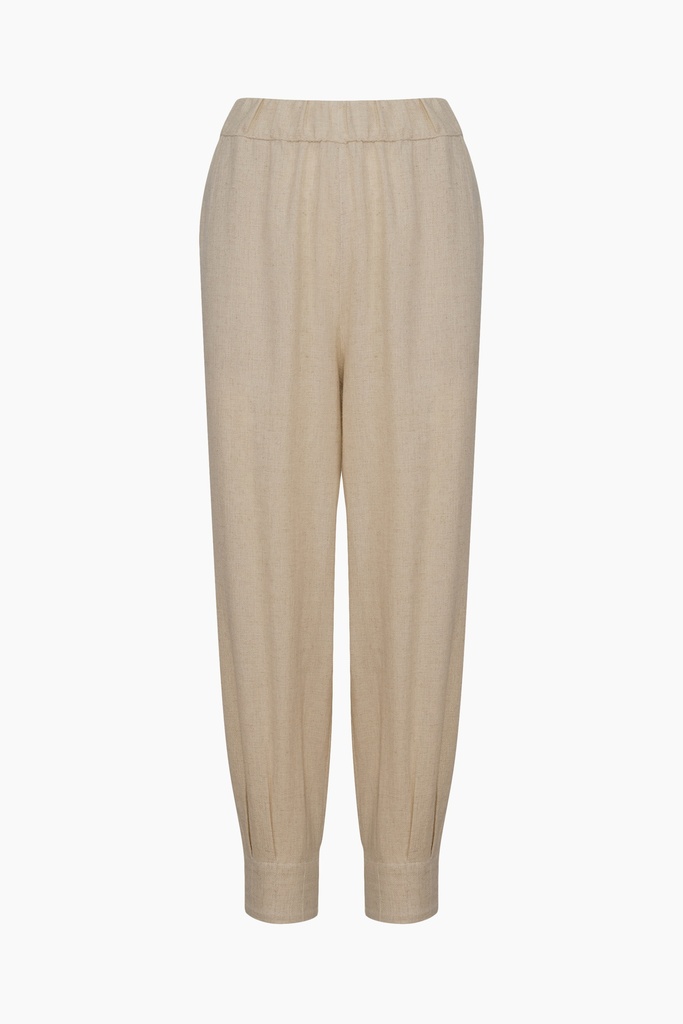 TU-NATURAL LINEN SLOUCHY PANTS