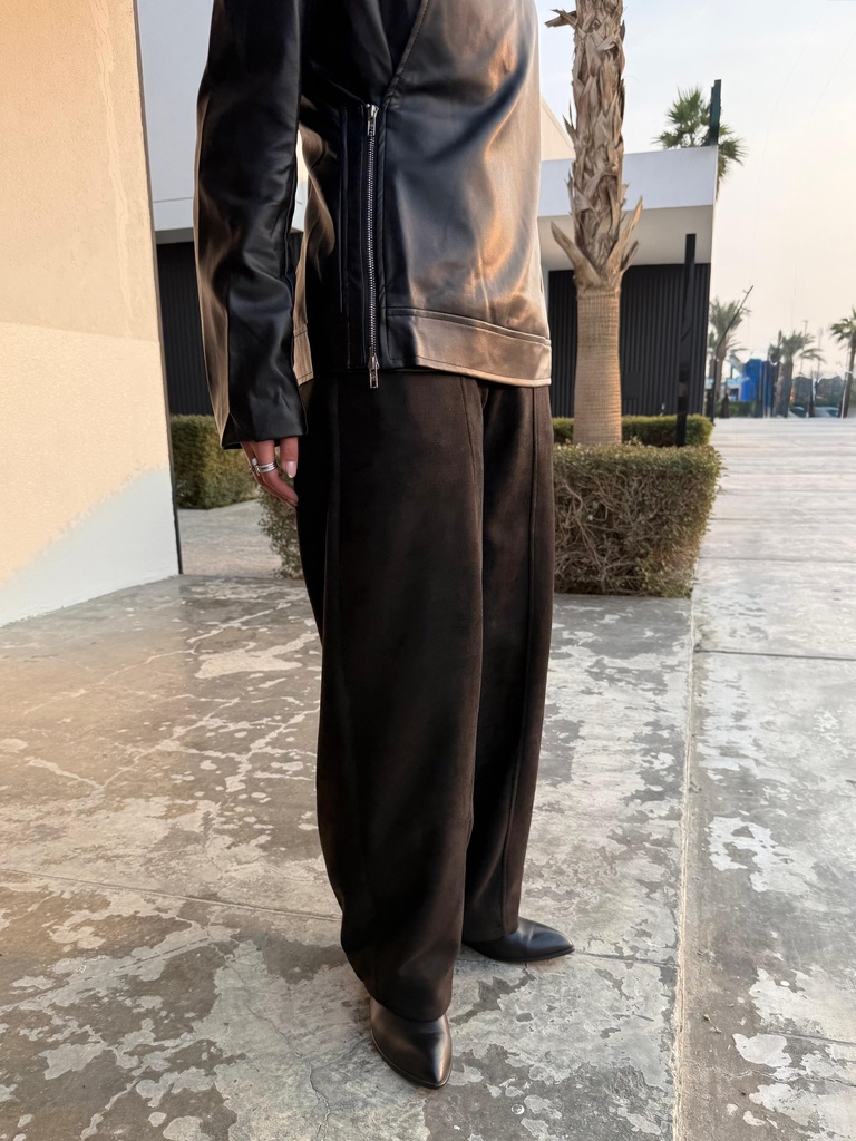 FW-04-BARREL SUEDE PANTS