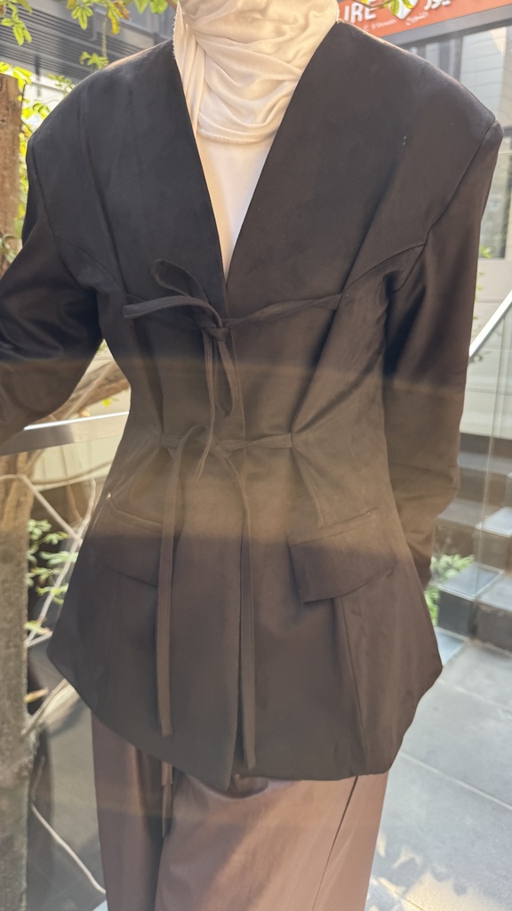 FW-23 TOP BLACK SUEDE