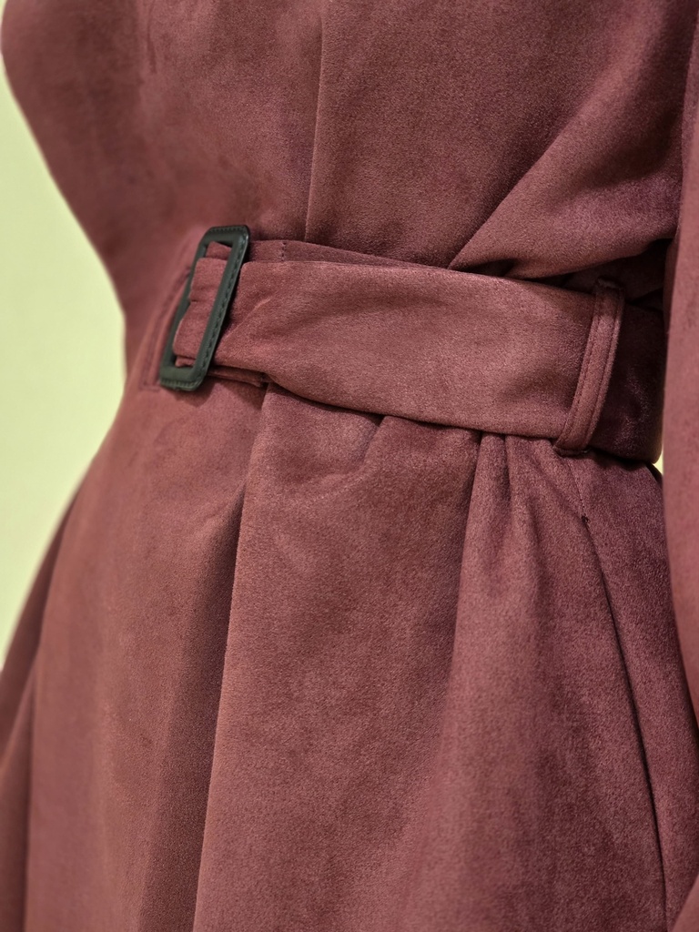 FW-32 BELTED SUEDE TOP