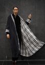 CHECKERED NAVY BISHT