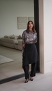 ED26-47 DRAPED SKIRT PANTS