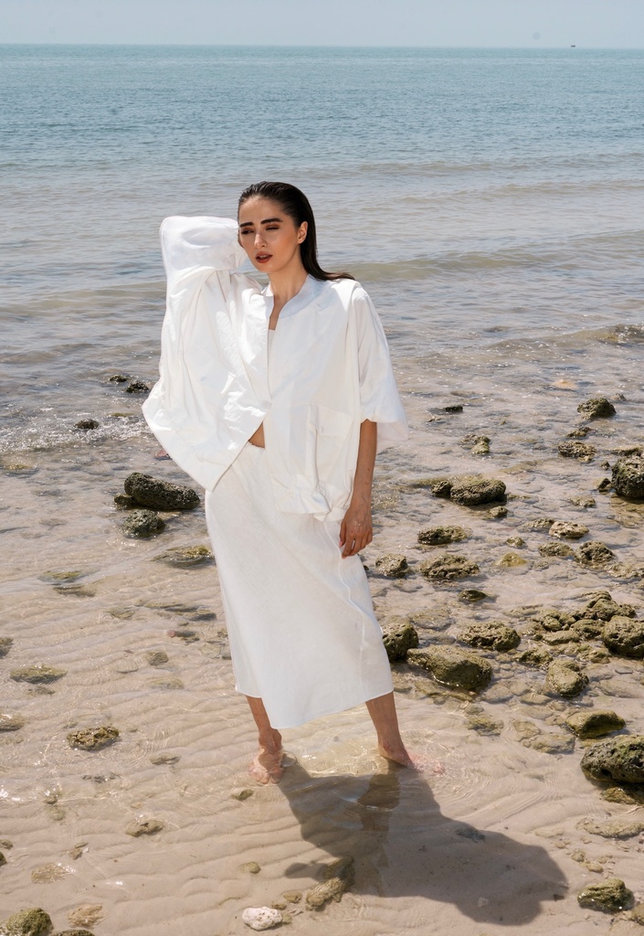 S26-19 LINEN SKIRT