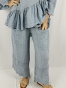 LINEN BRODERIE BLOUSE