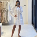 LINEN MINI LAYER DRESS
