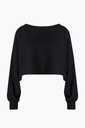 TU- BLACK CROP BLOUSE