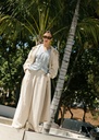 WIDE TWILL PANTS