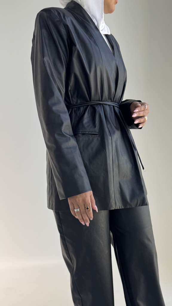 FW-09 LEATHER BLAZER