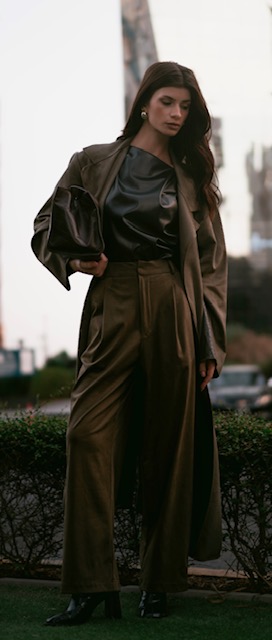 FW-13-STRAIGHT SUEDE PANTS