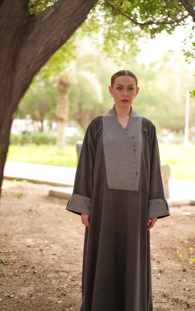 RA26-M36 SUEDE KAFTAN