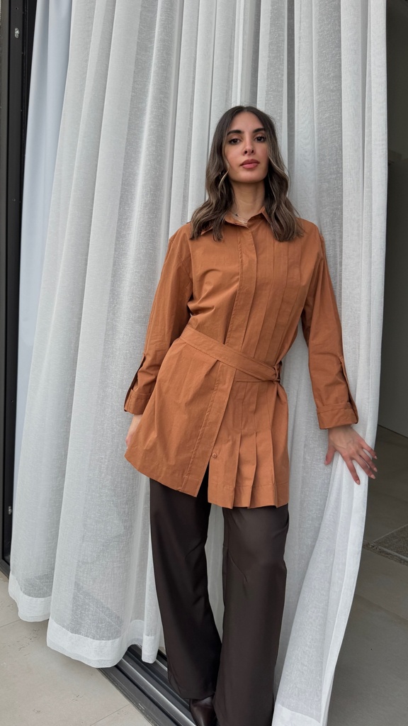 S26-D1-02 BELTED SHIRT (S)