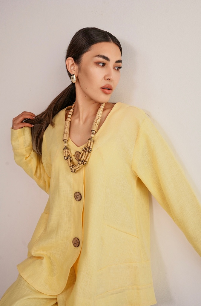 OU-S25 LINEN TOP