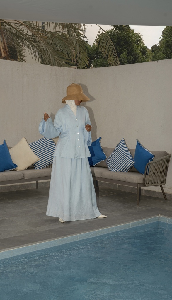 BTW26-04 LIGHT BLUE SKIRT