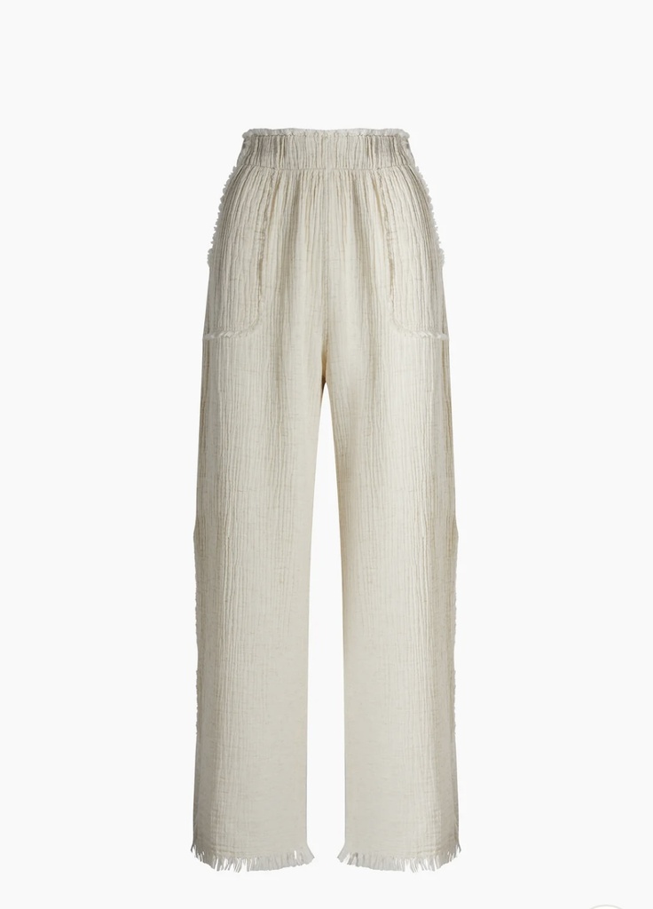 TU-CRINKLE SLIT PANTS