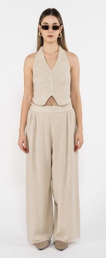 TU-LINEN NATURAL WAISTCOAT