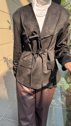 FW-23 TOP BLACK SUEDE